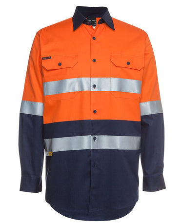 JB's HI VIS L/S (D+N)190G SHIRT - Kiwi Workgear